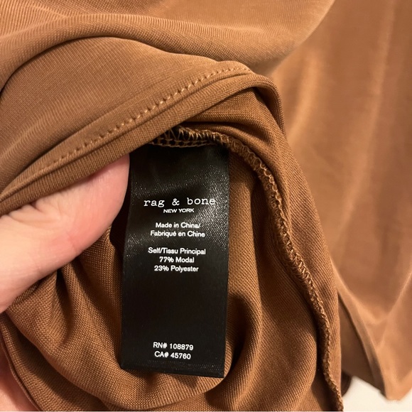 NWT Rag & Bone slinky sleeveless Christy drape top, crossover top, size small - Picture 3 of 6